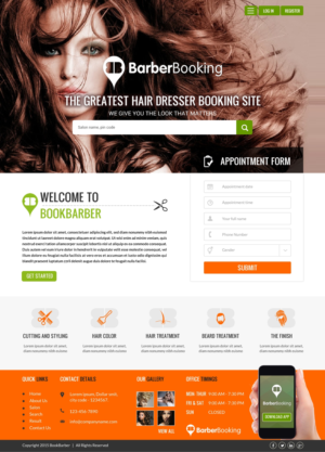Web Design by Sbss for BarberBooking | Design: #7653956