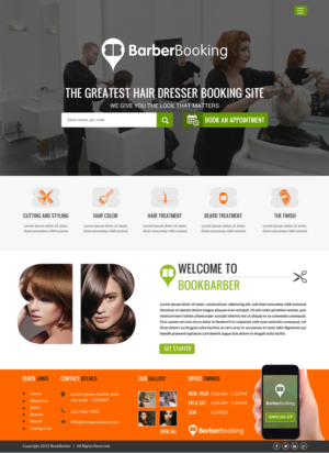 Web Design by Sbss for BarberBooking | Design: #7657698