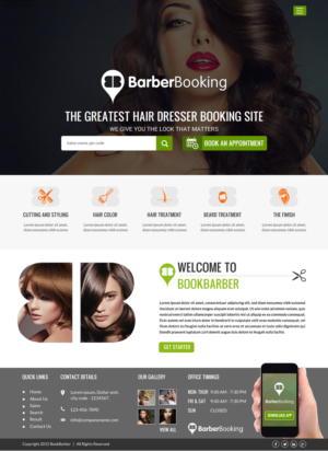 Web Design by Sbss for BarberBooking | Design: #7702842