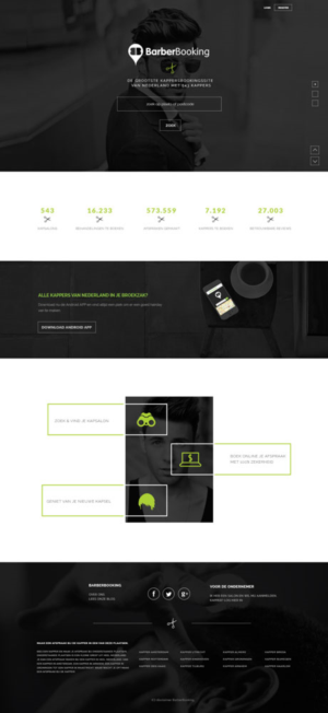 Diseño Web por Anus Ahmed para BarberBooking | Diseño #7638437