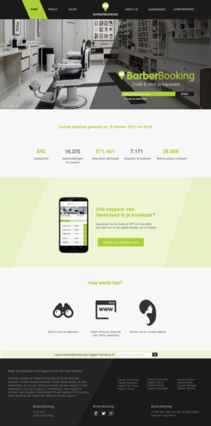 Diseño Web por Siwatinooder para BarberBooking | Diseño #7724004
