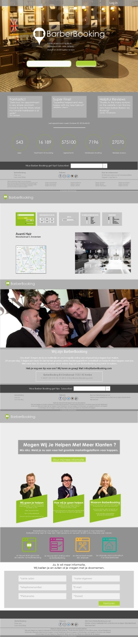 Web Design by Kamolwan Rerkngam for BarberBooking | Design: #7742889