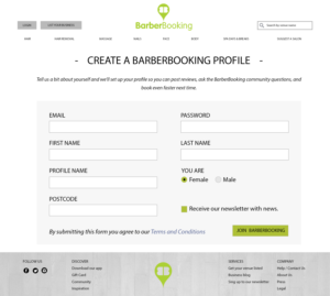 Web Design by Jutawat for BarberBooking | Design: #7731032