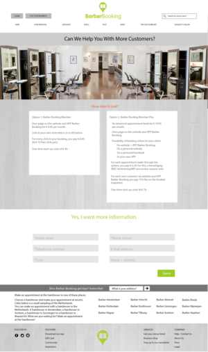 Web Design by Jutawat for BarberBooking | Design: #7731034