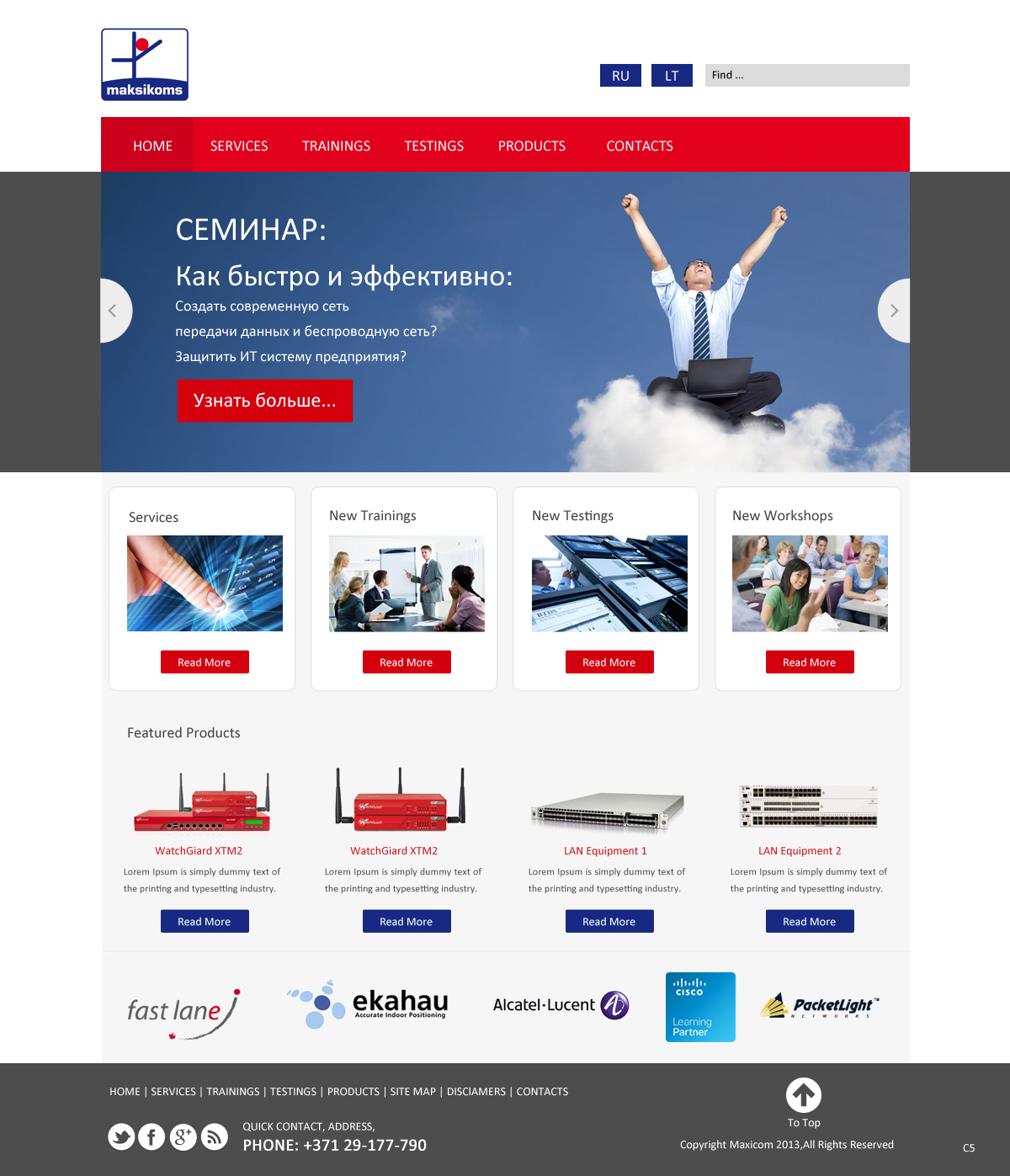 Diseño Web por pb para Maksikoms SIA | Diseño #1921859