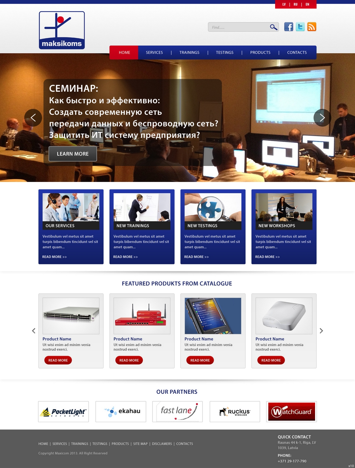 Web-Design von pb für Maksikoms SIA | Design #1921870