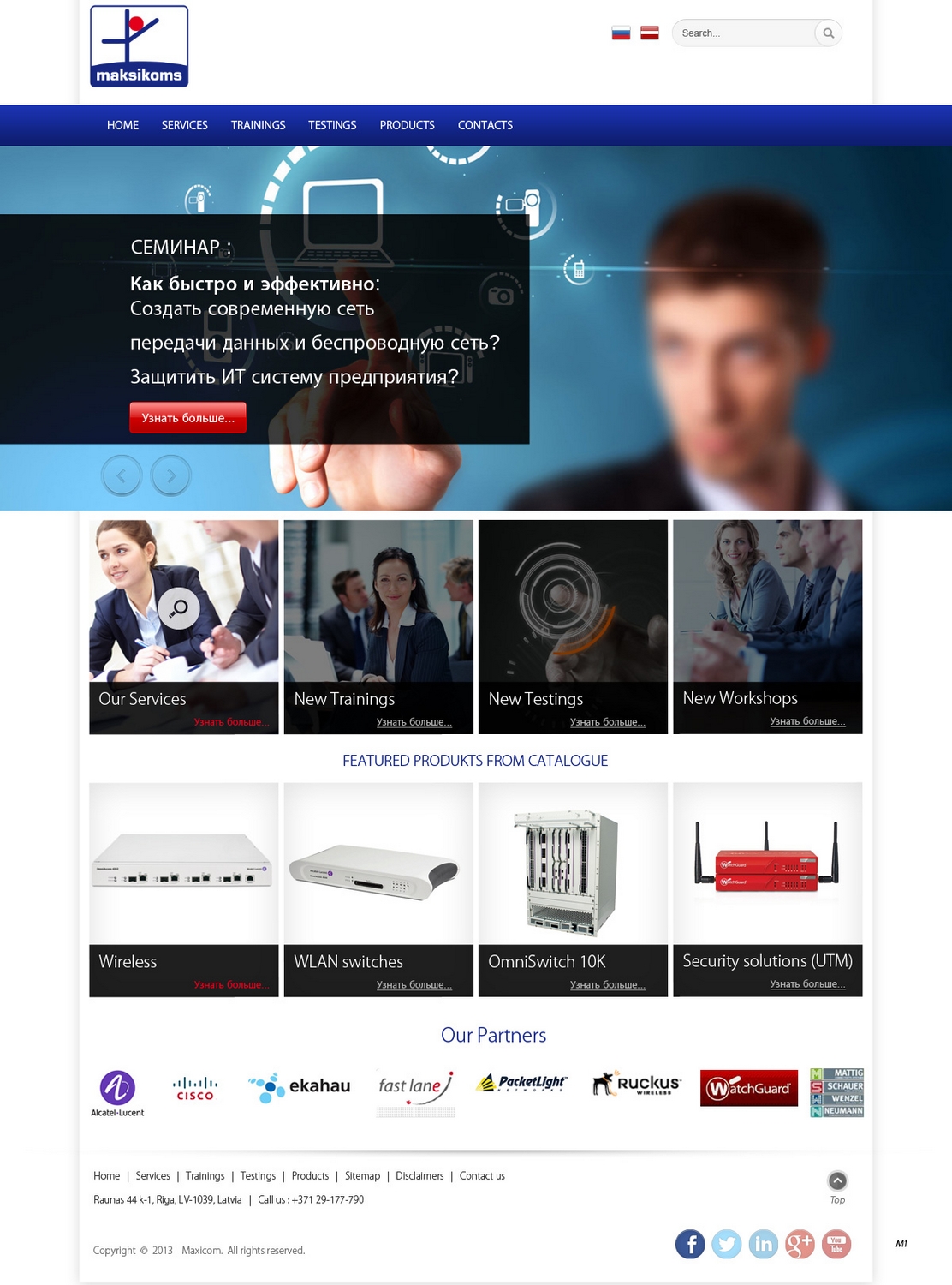 Web Design par pb pour Maksikoms SIA | Design #1921872
