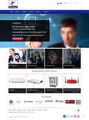 Web Design by pb for Maksikoms SIA | Design: #1921872