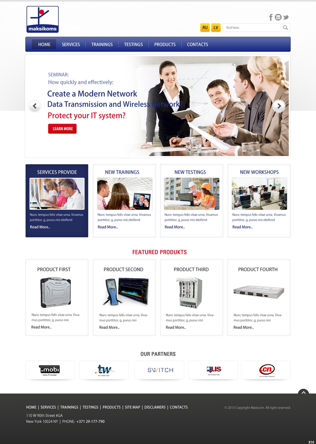 Web-Design von pb für Maksikoms SIA | Design #1921885