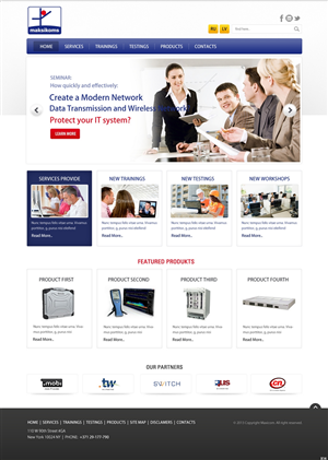 Web Design by pb for Maksikoms SIA | Design: #1921885