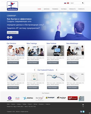 Web Design by pb for Maksikoms SIA | Design: #1921886