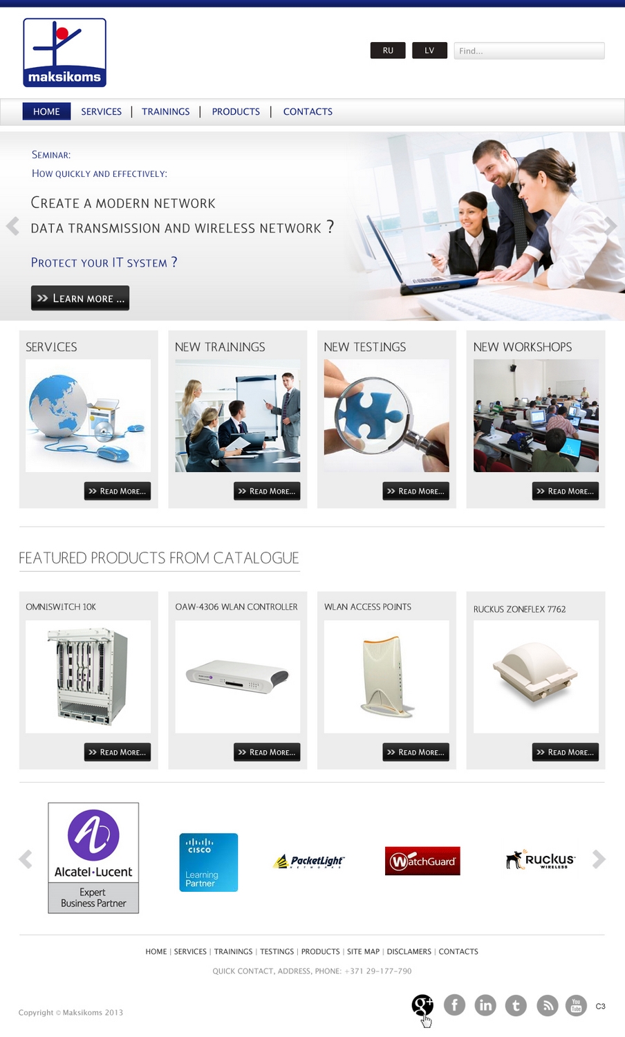 Diseño Web por pb para Maksikoms SIA | Diseño #1932516