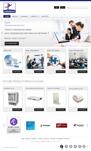Web Design by pb for Maksikoms SIA | Design: #1932516