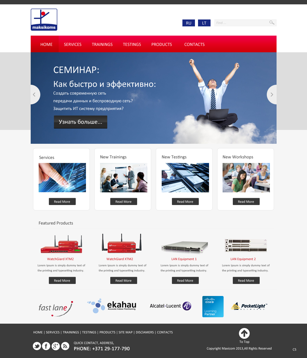 Diseño Web por pb para Maksikoms SIA | Diseño #1932520