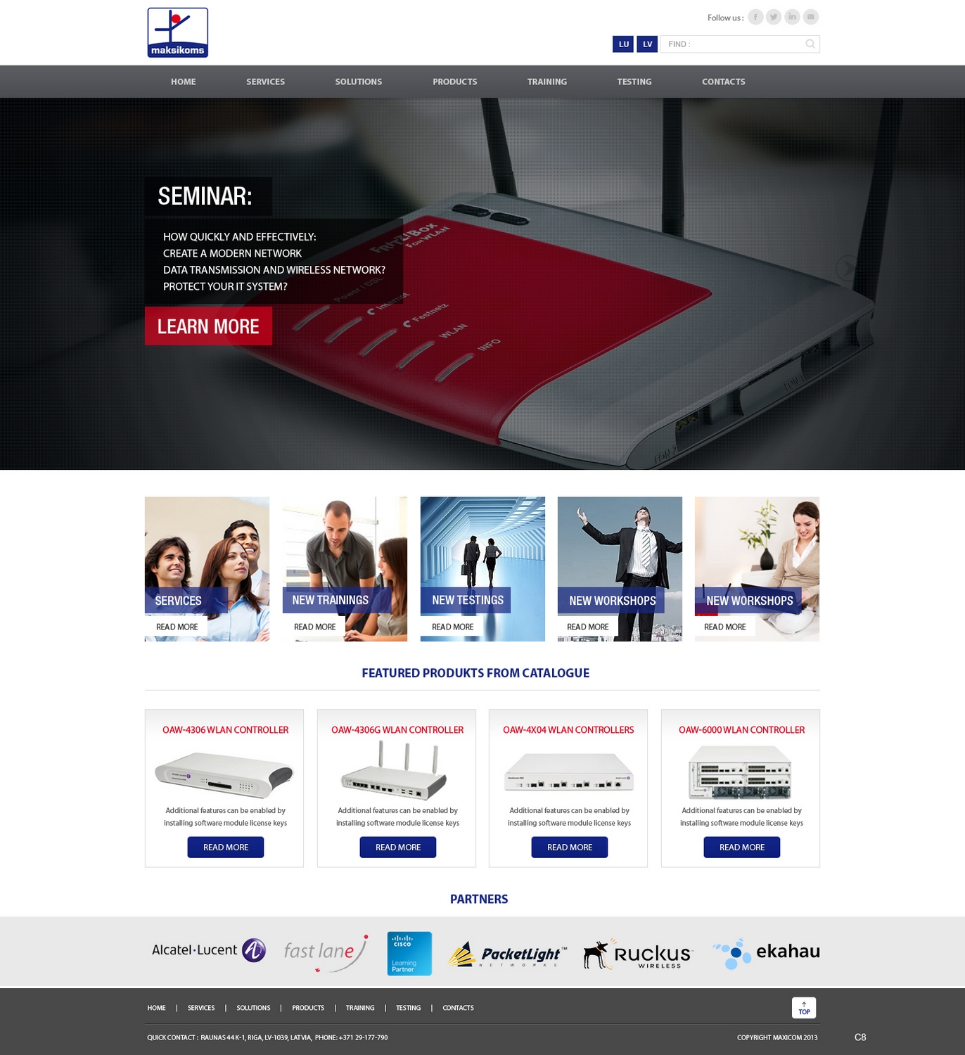 Web Design par pb pour Maksikoms SIA | Design #1932531