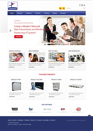 Web Design by pb for Maksikoms SIA | Design: #1937816
