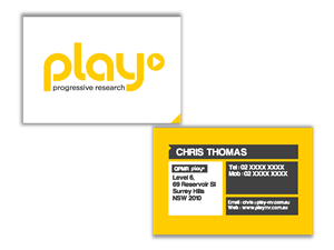 Business Card Design by Mr Heccentric for PLAY MR | Design #1902533
