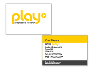 Business Card Design by Mr Heccentric for PLAY MR | Design: #1902536