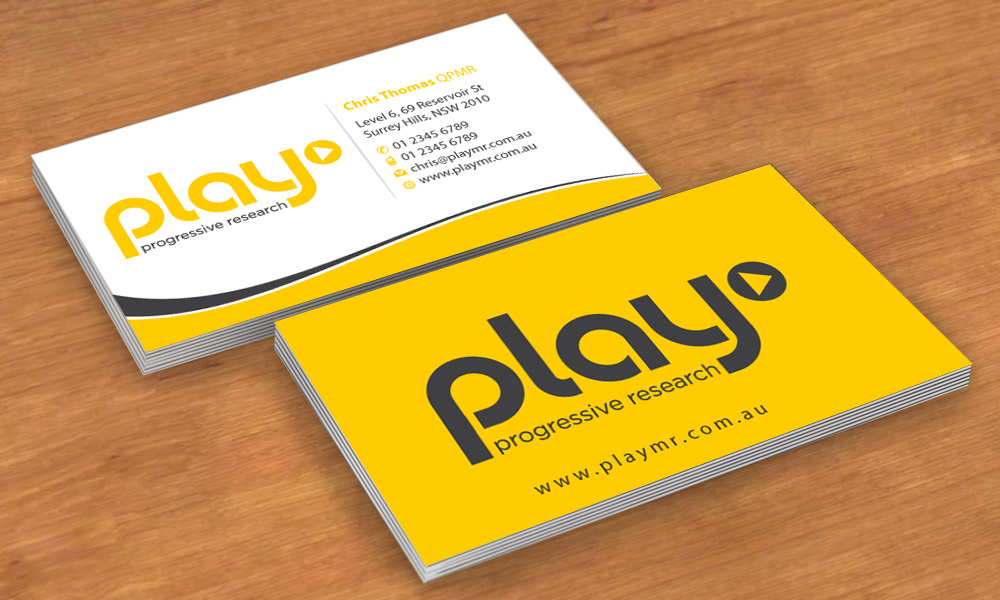 Business Card Design by Sbss for PLAY MR | Design #1912259