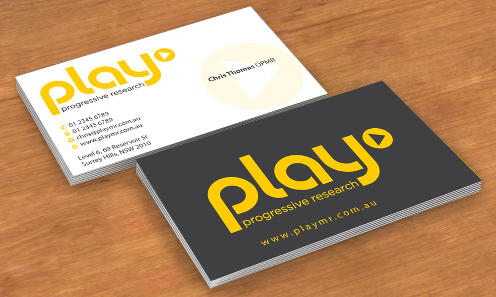 Business Card Design by Sbss for PLAY MR | Design #1912260