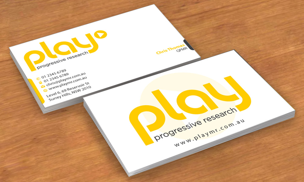 Business Card Design by Sbss for PLAY MR | Design #1912266