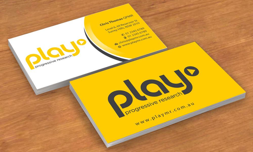 Business Card Design by Sbss for PLAY MR | Design #1912267