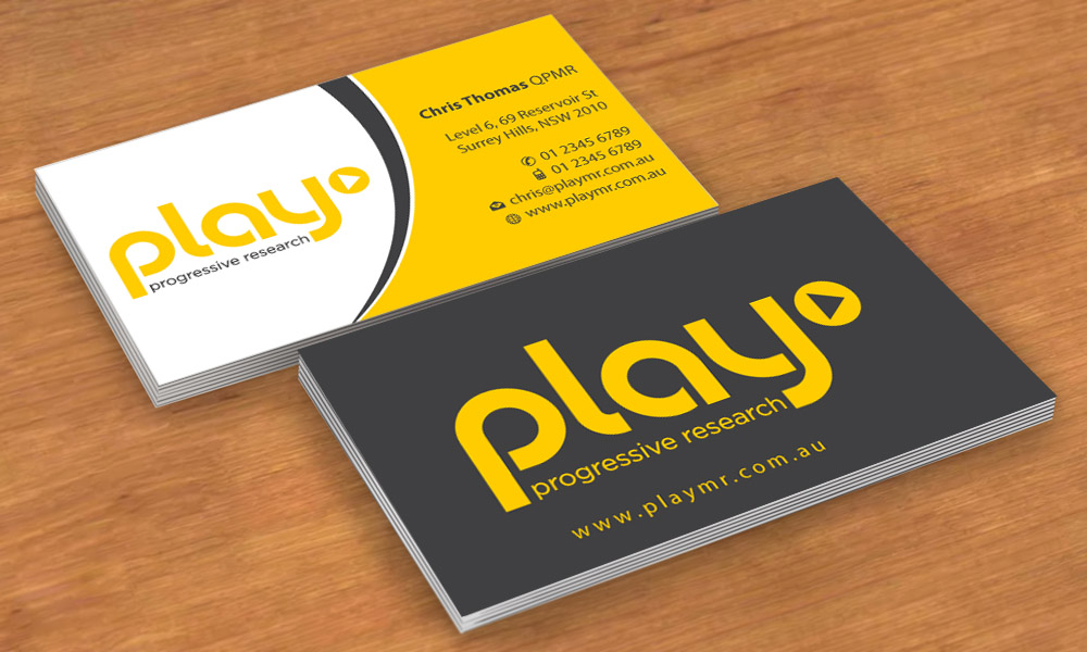 Business Card Design by Sbss for PLAY MR | Design #1912269