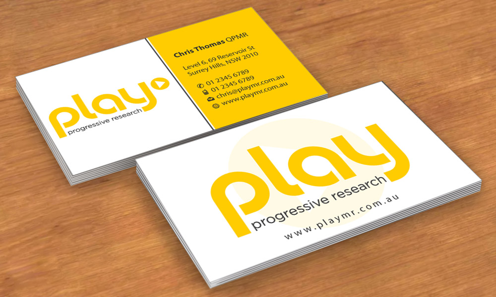 Business Card Design by Sbss for PLAY MR | Design #1912271