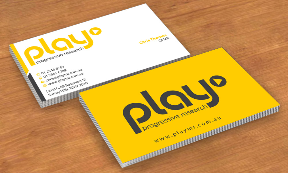 Business Card Design by Sbss for PLAY MR | Design #1912273
