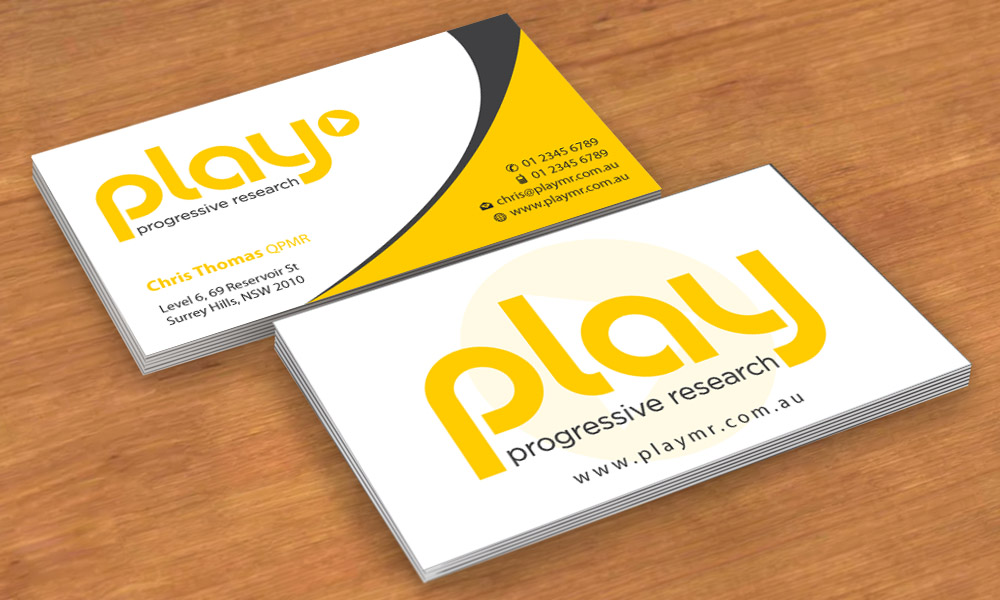 Business Card Design by Sbss for PLAY MR | Design #1912277