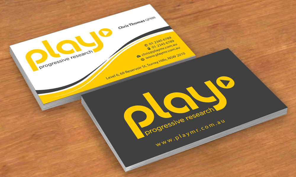 Business Card Design by Sbss for PLAY MR | Design #1912285