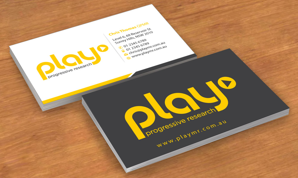 Business Card Design by Sbss for PLAY MR | Design #1912286