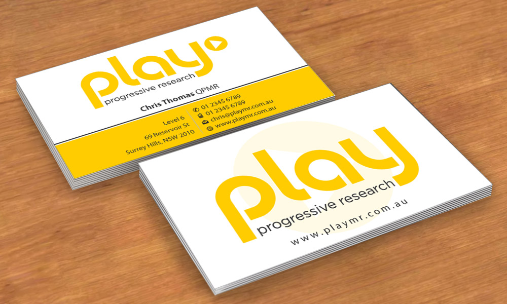 Business Card Design by Sbss for PLAY MR | Design #1912287