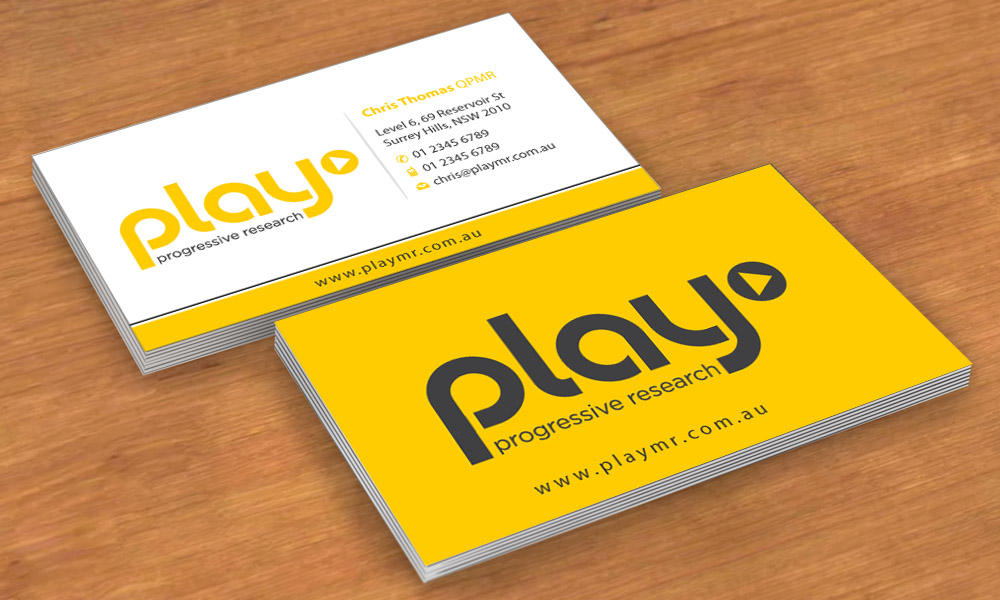 Business Card Design by Sbss for PLAY MR | Design #1912288