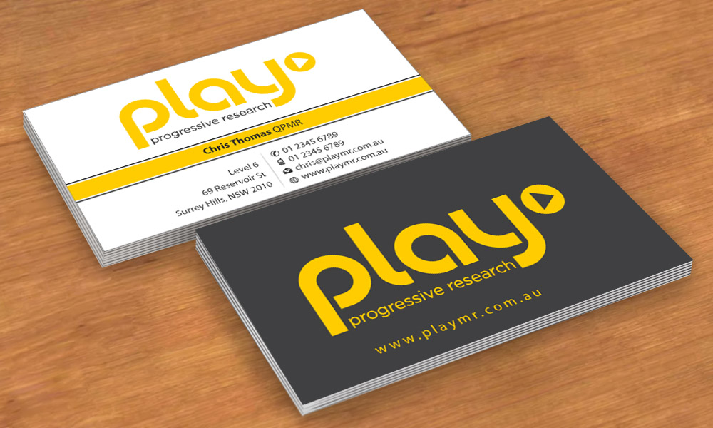 Business Card Design by Sbss for PLAY MR | Design #1912289