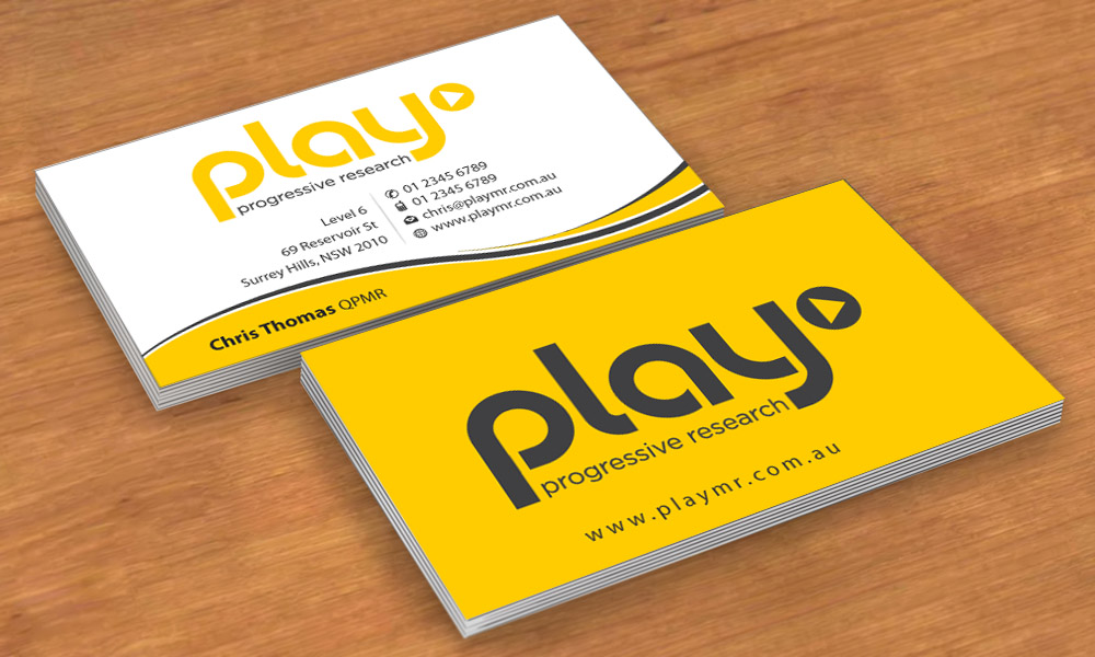 Business Card Design by Sbss for PLAY MR | Design #1912291
