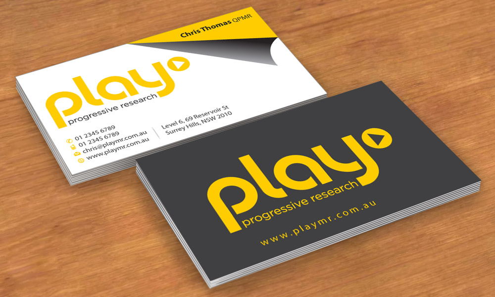 Business Card Design by Sbss for PLAY MR | Design #1912295