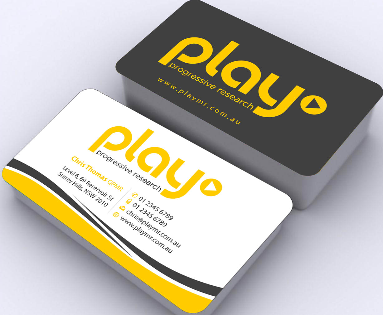 Business Card Design by Sbss for PLAY MR | Design #1912299