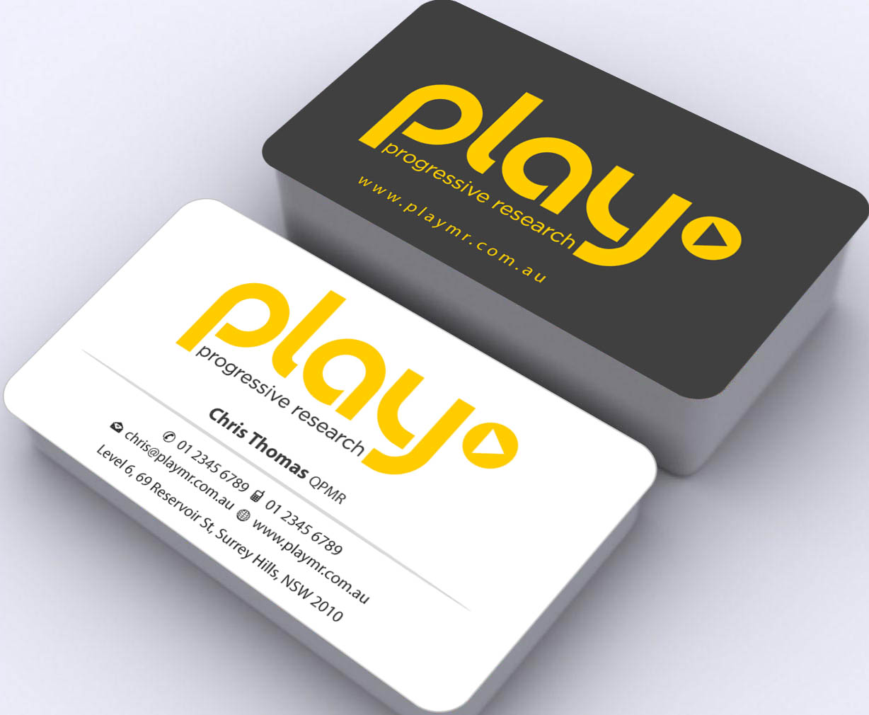 Business Card Design by Sbss for PLAY MR | Design #1912313