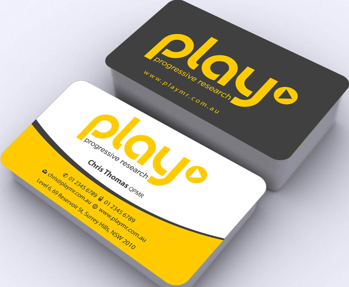 Business Card Design by Sbss for PLAY MR | Design #1912316