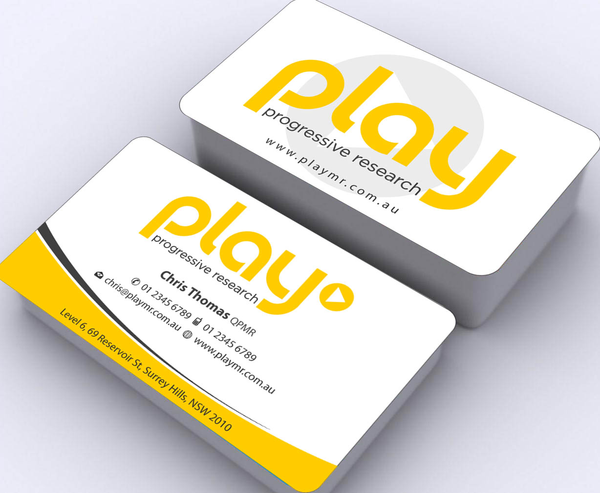 Business Card Design by Sbss for PLAY MR | Design #1912323