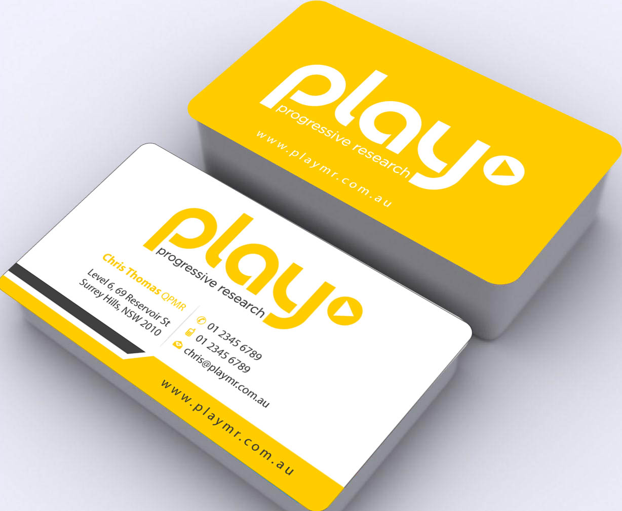 Business Card Design by Sbss for PLAY MR | Design #1912326