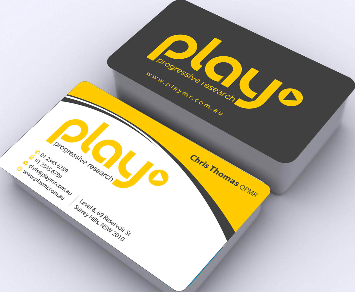 Business Card Design by Sbss for PLAY MR | Design #1912328