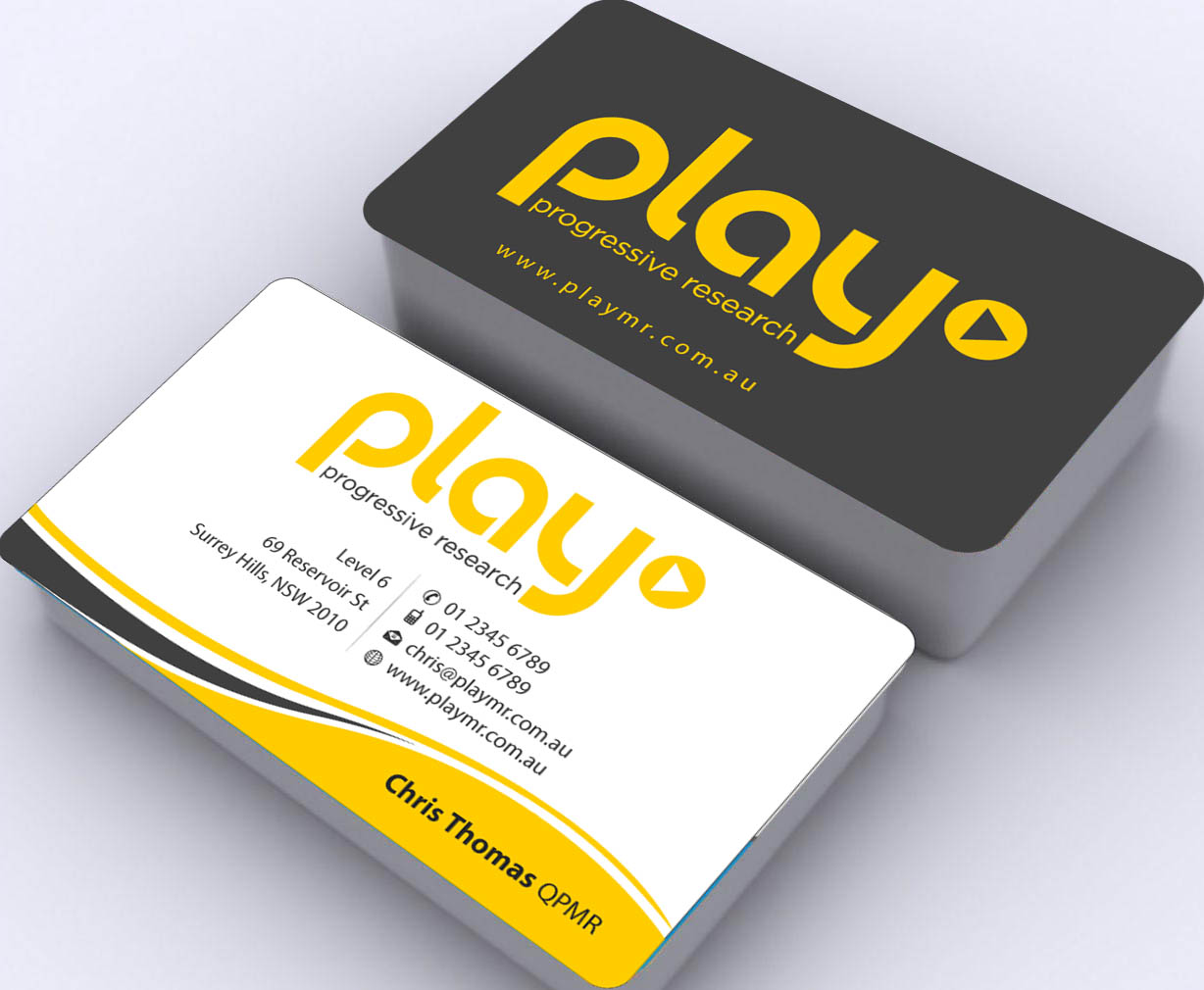 Business Card Design by Sbss for PLAY MR | Design #1912331
