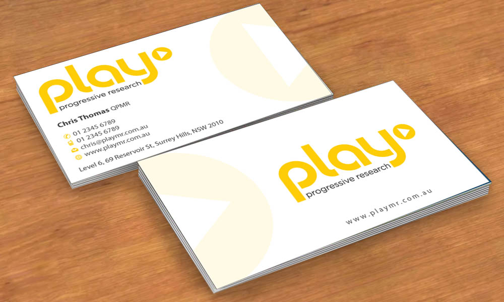 Business Card Design by Sbss for PLAY MR | Design #1914159
