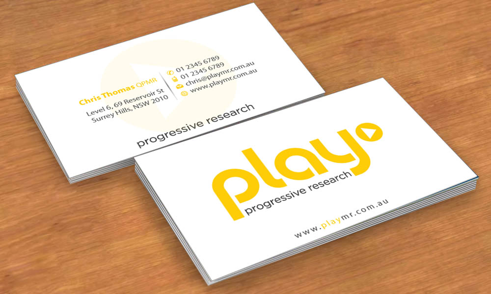 Business Card Design by Sbss for PLAY MR | Design #1914165