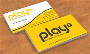 Business Card Design by Sbss for PLAY MR | Design: #1914168