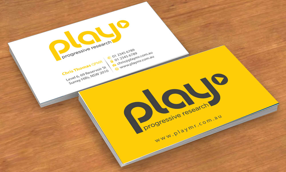 Business Card Design by Sbss for PLAY MR | Design #1914183