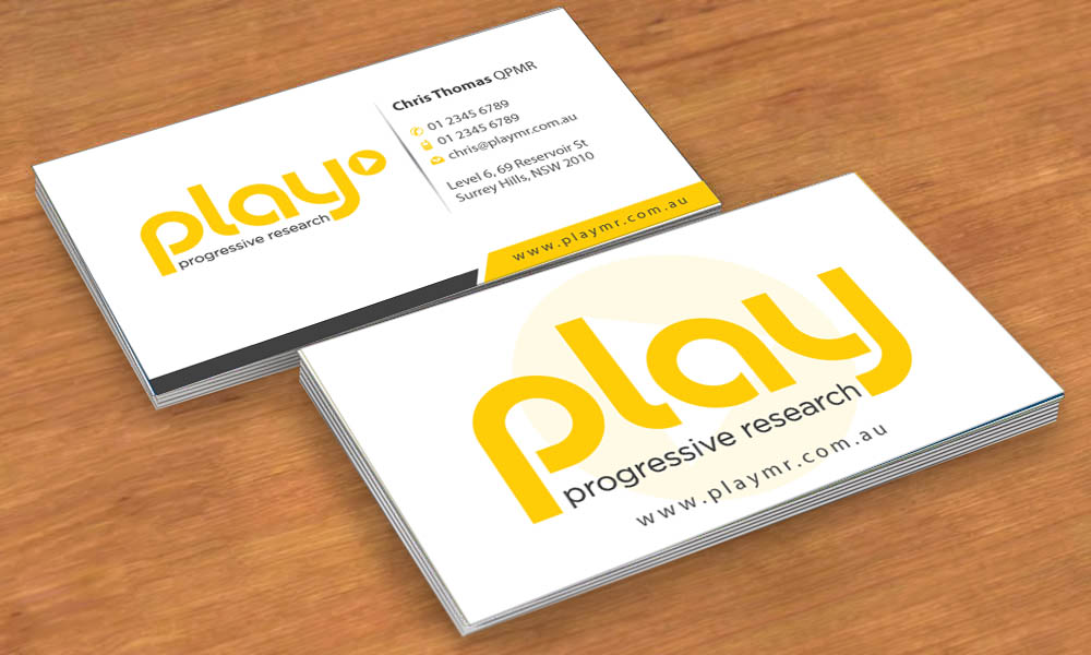 Business Card Design by Sbss for PLAY MR | Design #1914188