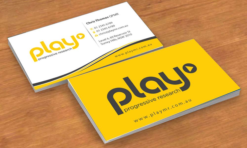 Business Card Design by Sbss for PLAY MR | Design #1914193